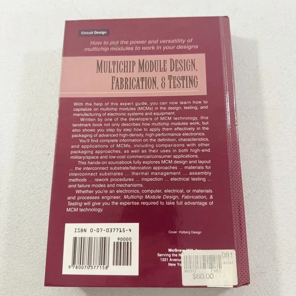 MULTICHIP MODULE DESIGN, FABRICATION, AND TESTING By James J. Licari - Hardcover